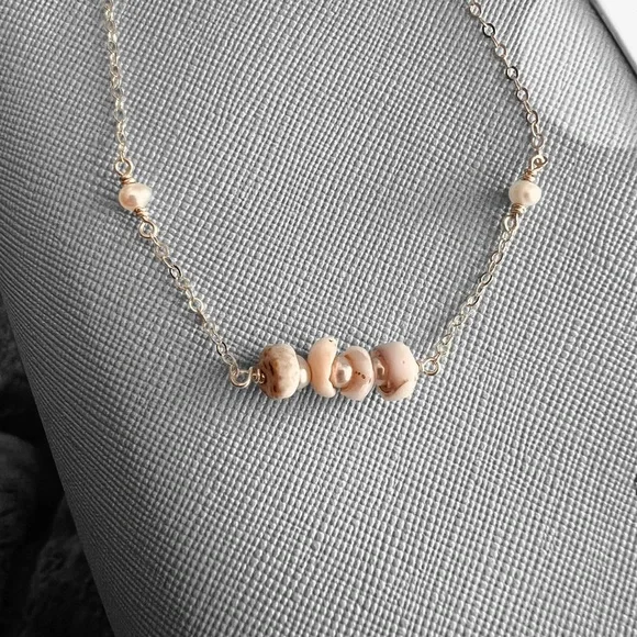 SOLD KIELE Made in Hawaii *FINAL DROP* DAINTY PUKA PEARL BRACELET Sterling - Picture 3 of 5